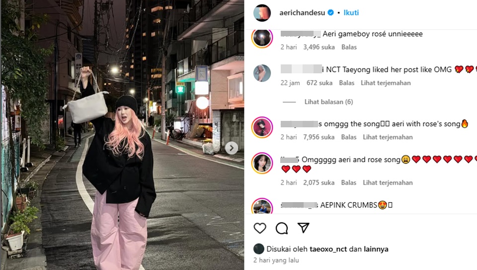 Taeyong NCT Nge-Like Postingan Giselle aespa Pakai Akun Resmi [Instagram]