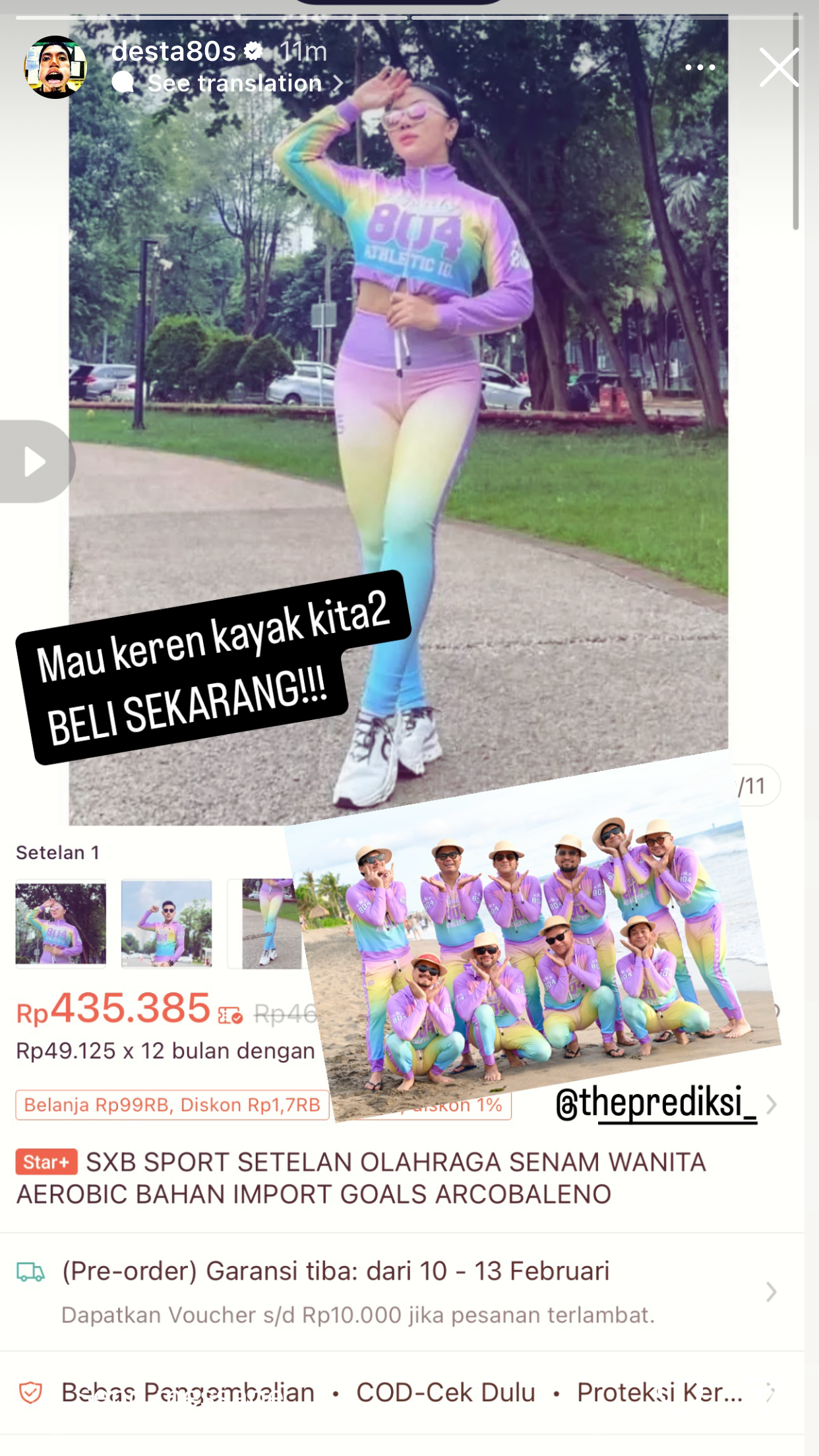 postingan Desta Mahendra
