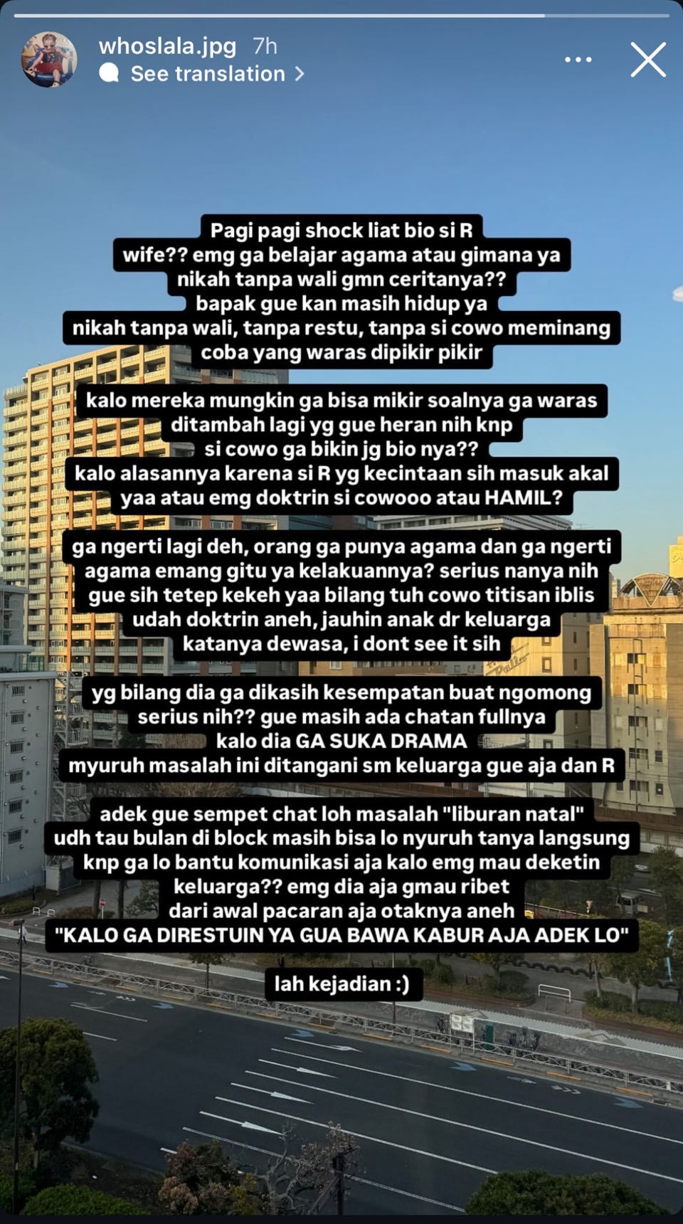 Postingan Kakak Ratu Sofya [Instagram]