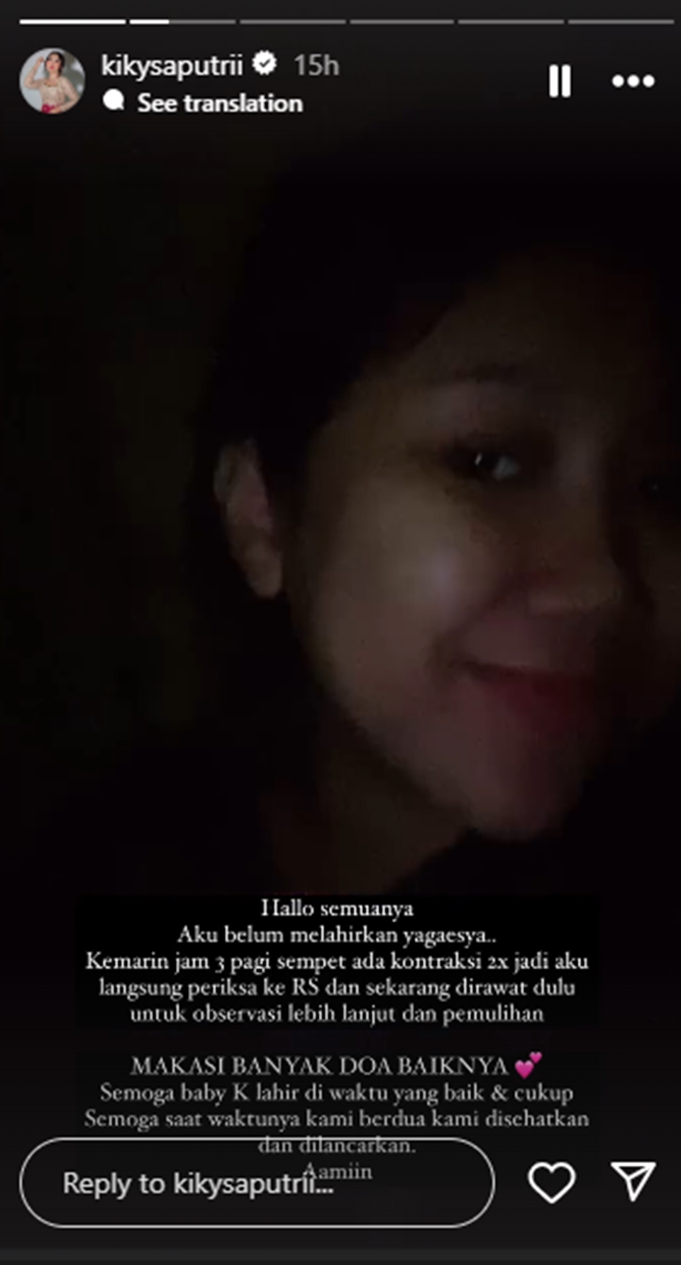 Kiky Saputri Kontraksi saat Hamil 7 Bulan [Instagram]