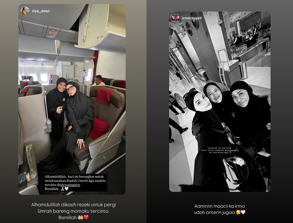 Alyssa Daguise Berangkat Umrah Bareng Sang Mama [Instagram]