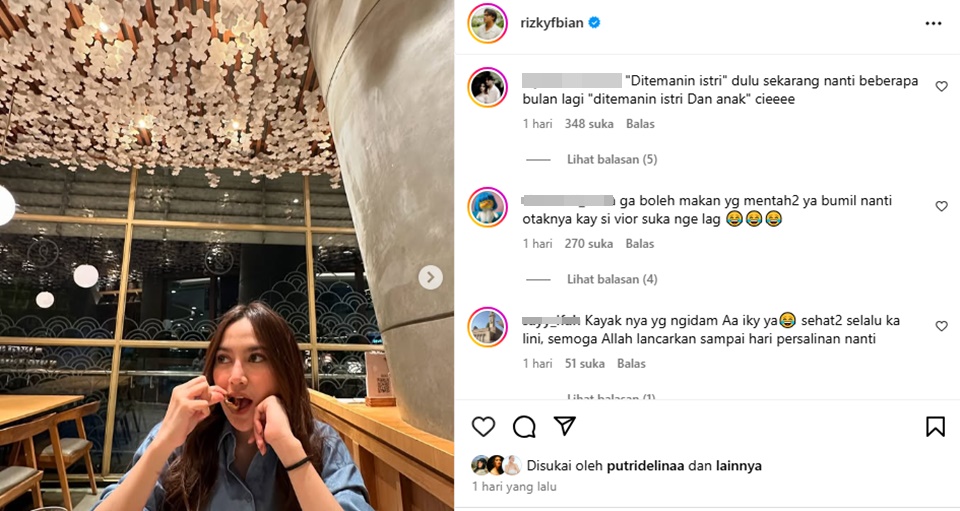 Mahalini Kena Tegur Netizen Gegara Makan Sushi Saat Hamil [Instagram]