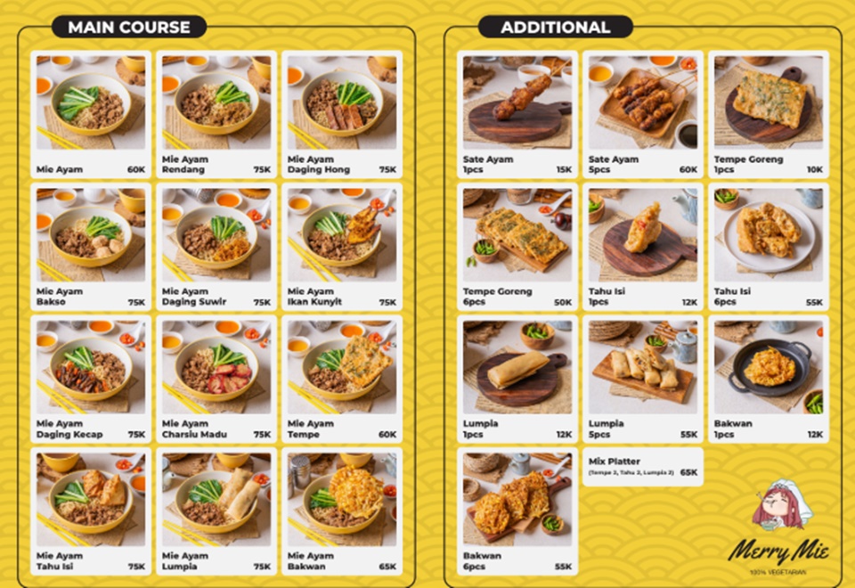 Menu di Merry Mie [Instagram]