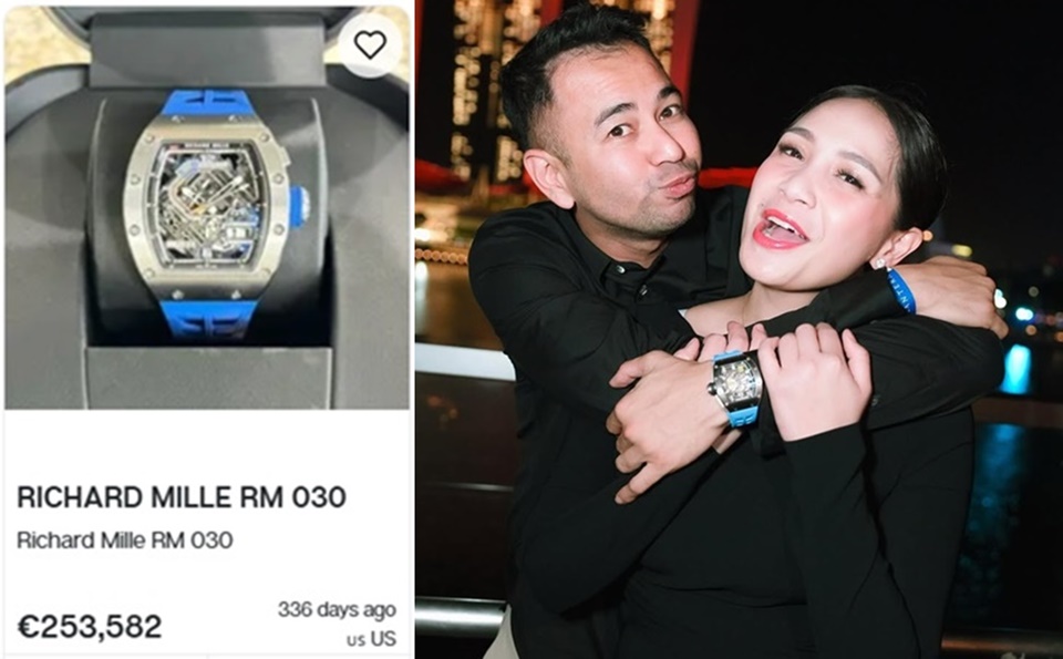 Raffi Ahmad Terciduk Pakai Jam Tangan Mewah Saat Pamer Foto Mesra Bareng Istri [Instagram/horoview]