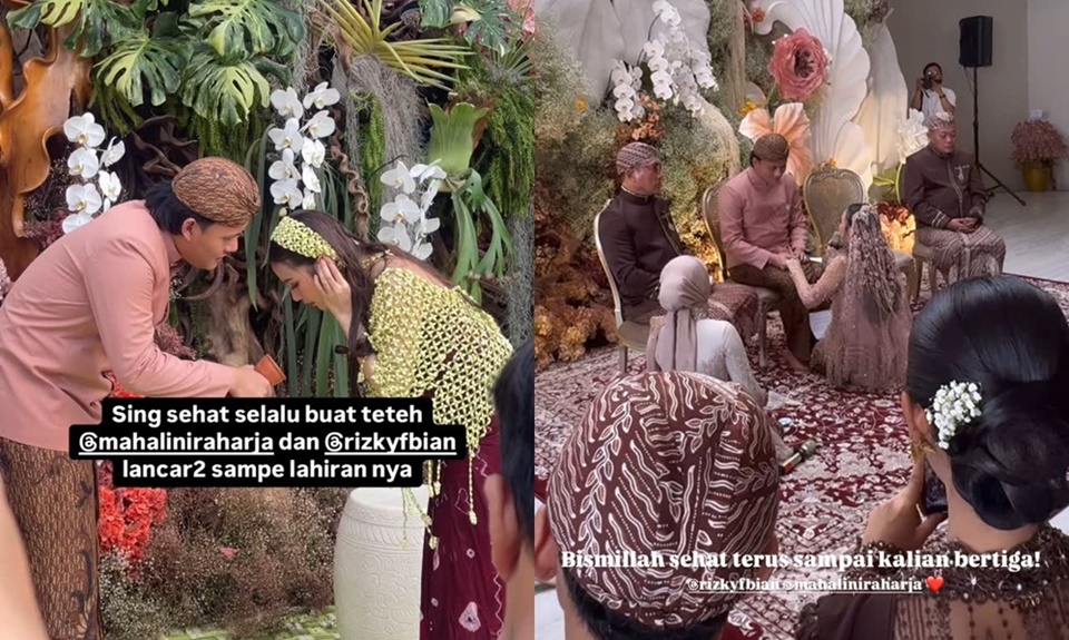 Rizky Febian dan Mahalini Gelar Acara 7 Bulanan [Instagram]