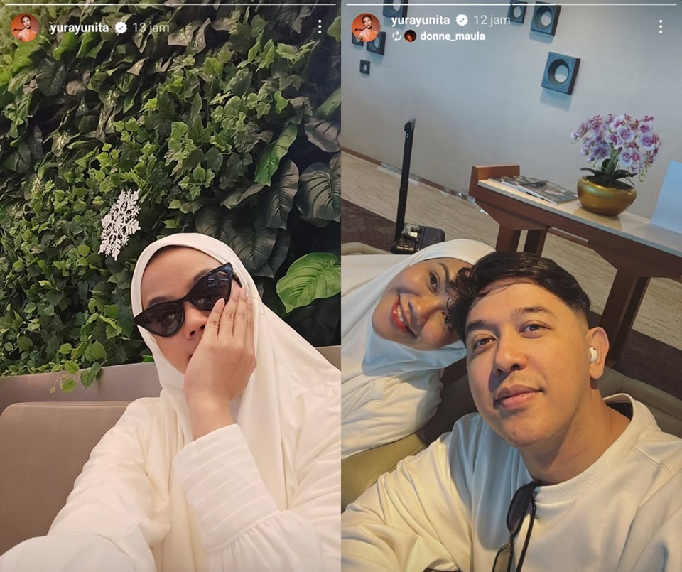 Pasangan Seleb Pergi Umrah - Donne Maulana dan Yura Yunita [Instagram]