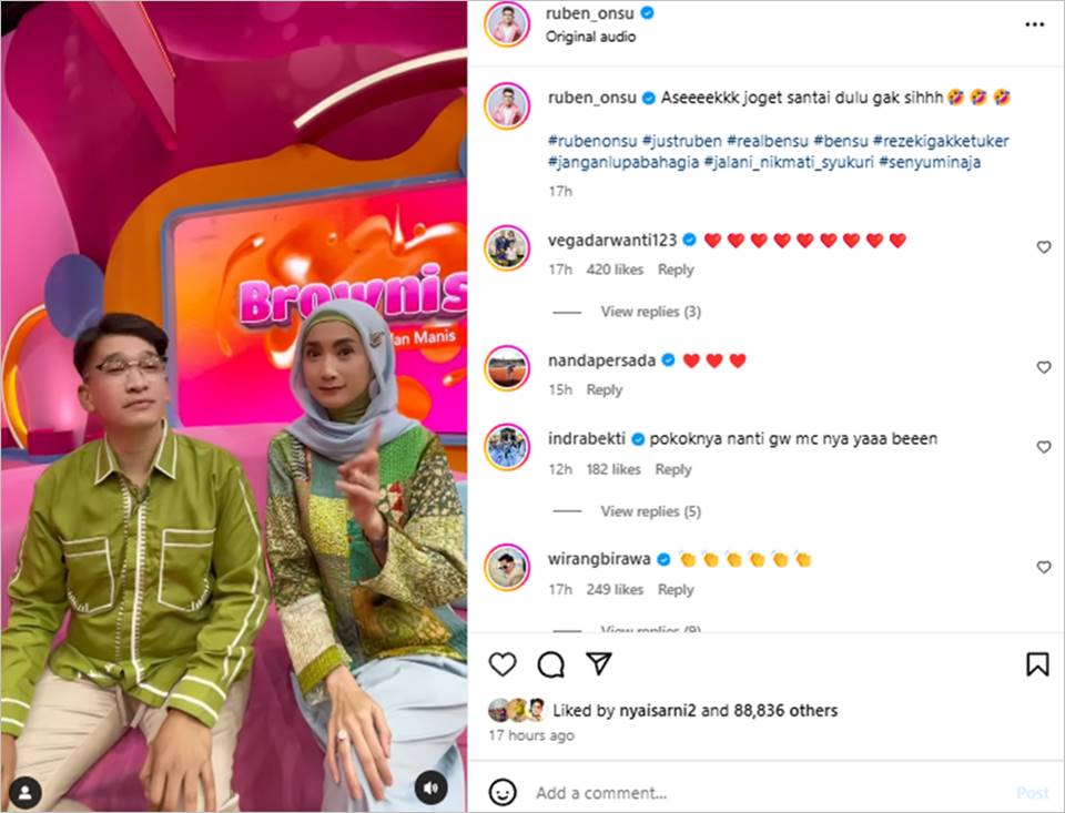Ruben Onsu dan Desy Ratnasari [instagram]