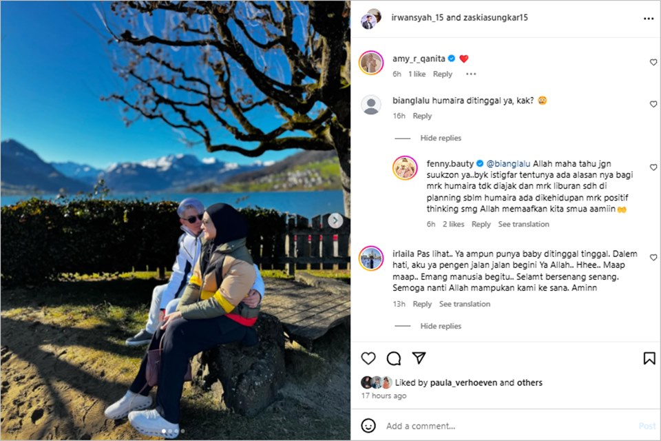 Zaskia Sungkar liburan tanpa anak angkat, Humaira [instagram]
