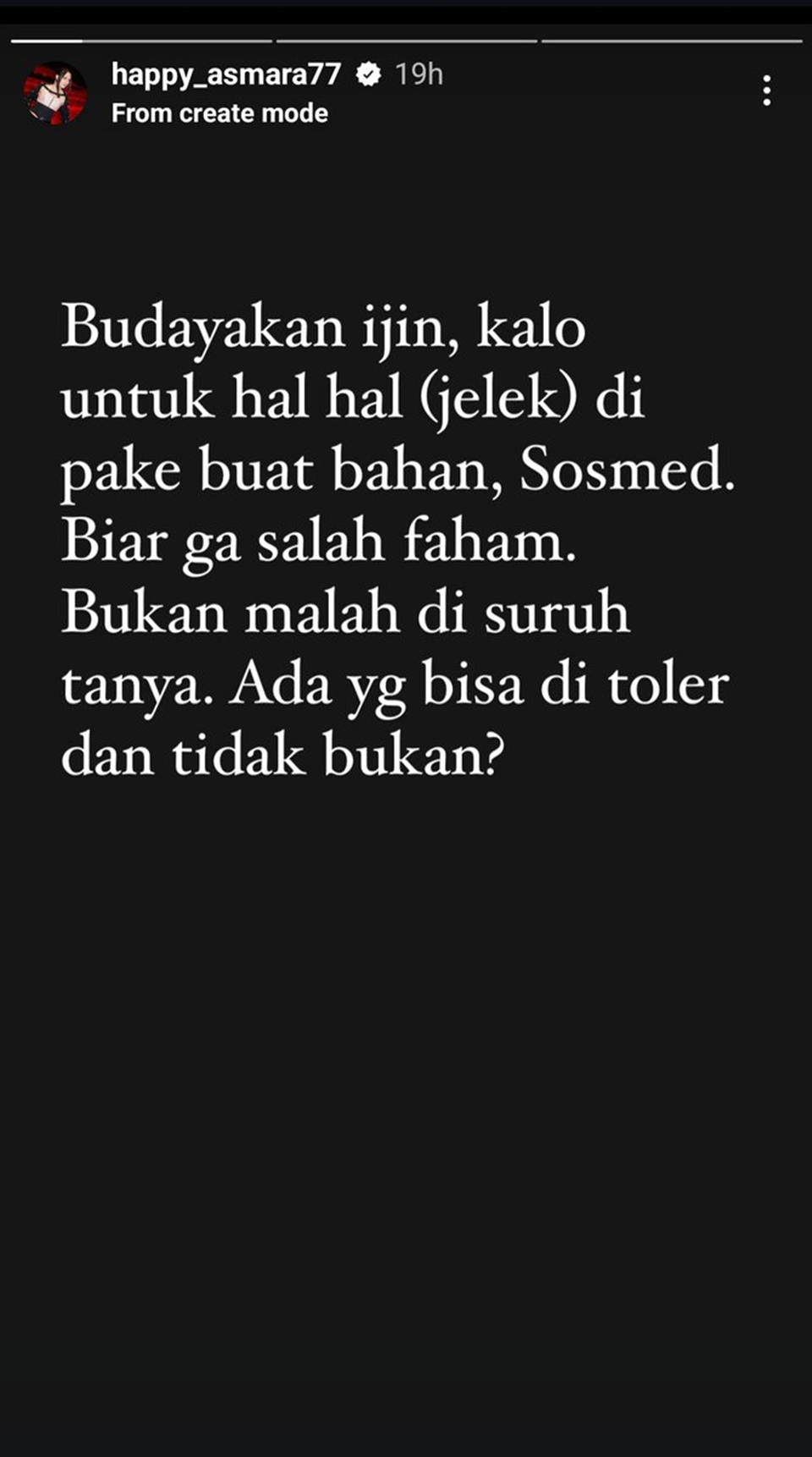 Happy Asmara Marah-Marah ke Nopek Novian