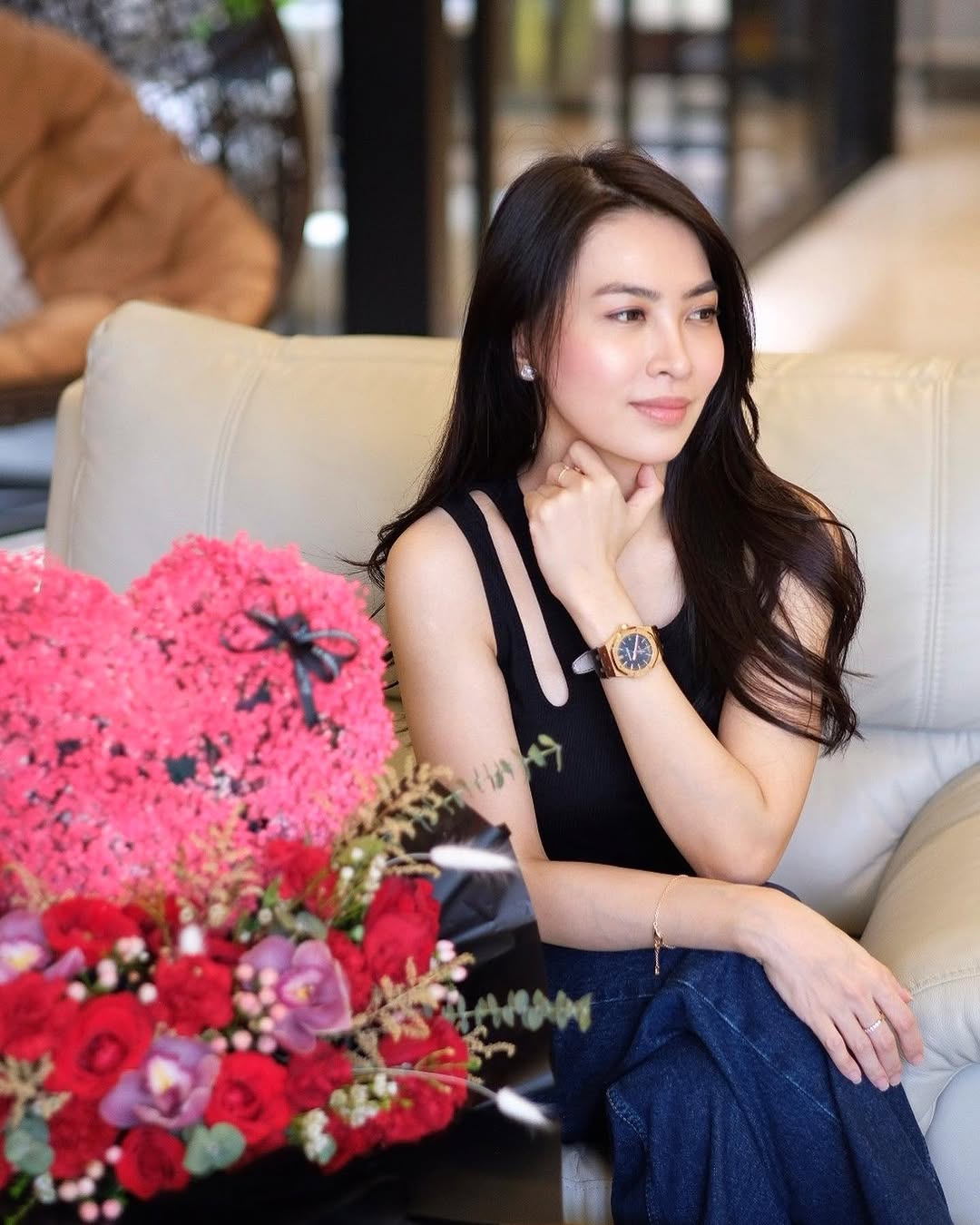 Lina Priscilla adik ipar Hary Tanoesoedibjo. [Instagram]