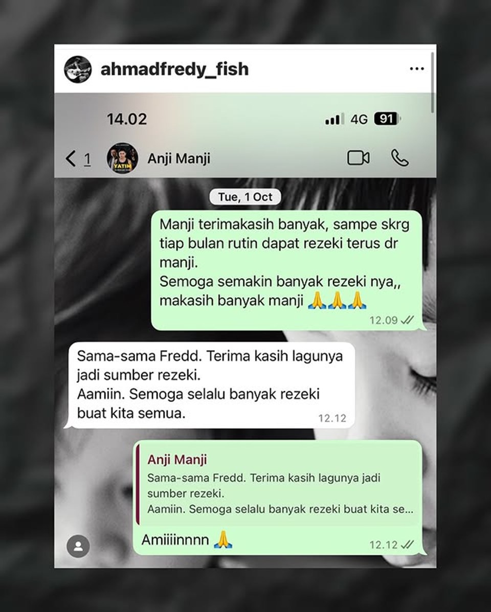 Anji rutin bayar royalti lagu 'Dia' [instagram]