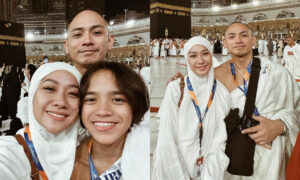 Foto kolase Bunga Citra Lestari atau BCL umrah bareng keluarga [Instagram]