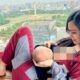 Denise Chariesta Menyusui sambil Lihat Monas di Park Hyatt Jakarta [Instagram]