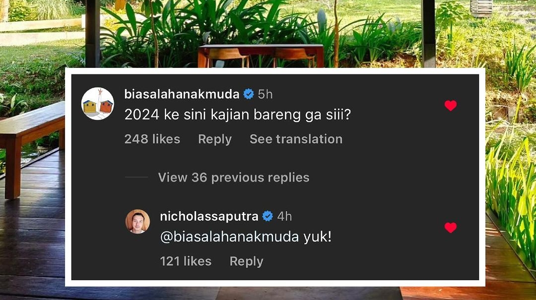 Nicholas Saputra Iyakan Ajakan Kajian Biasalah Anak Muda Instagram