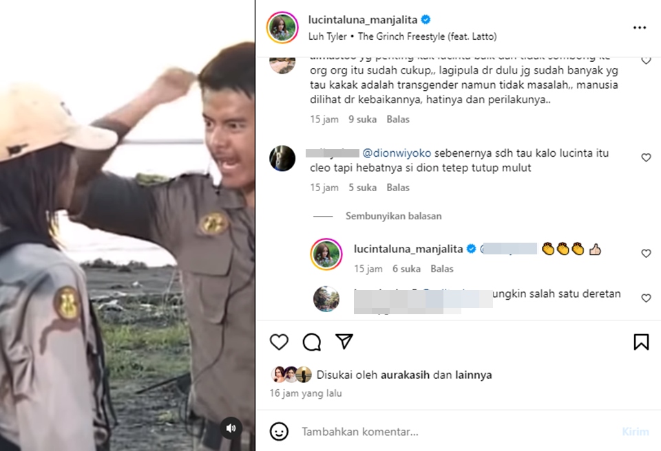 Lucinta Luna Dibentak Dion Wiyoko Instagram