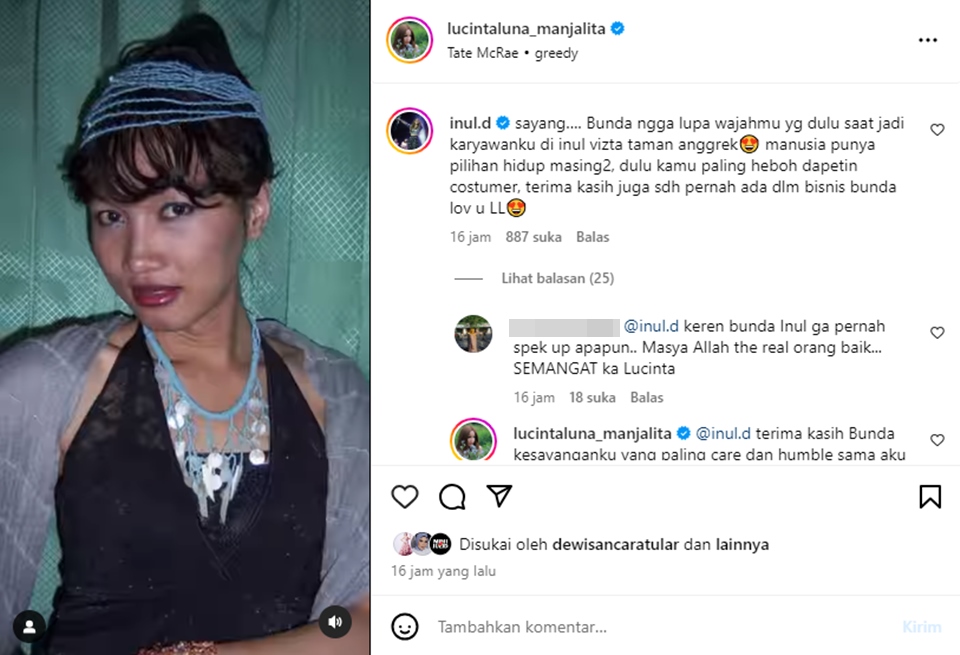 Profesi Masa Lalu Lucinta Luna Instagram