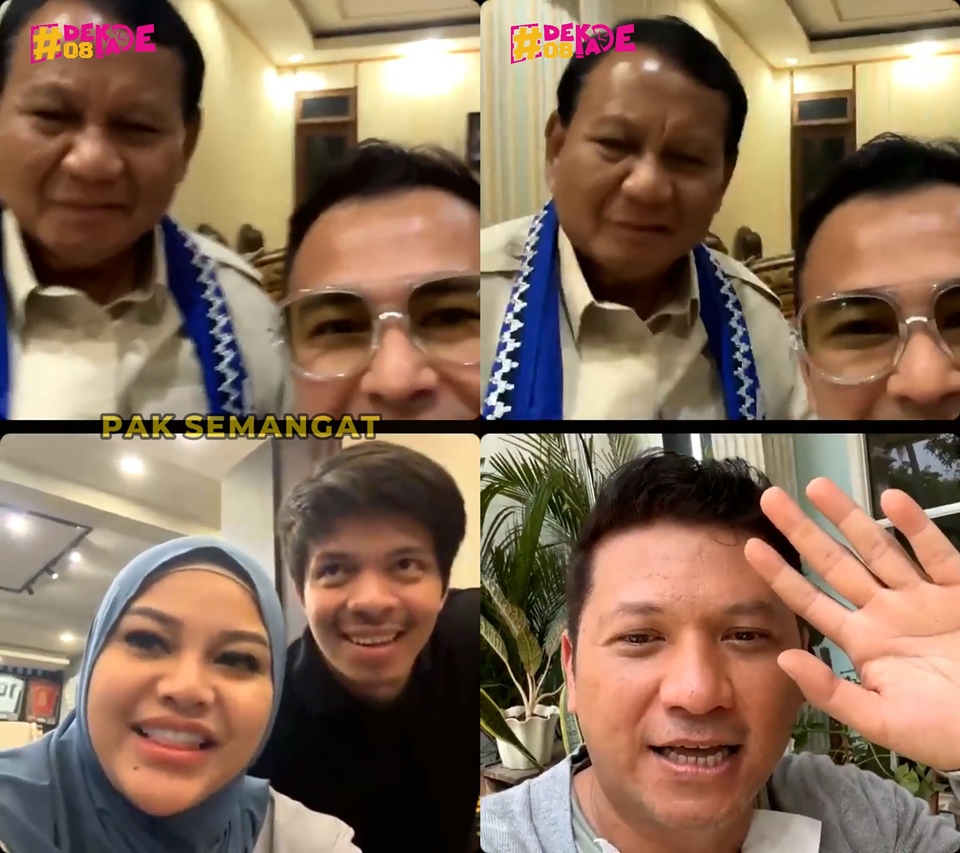 Raffi Ahmad Live Bareng Prabowo Instagram