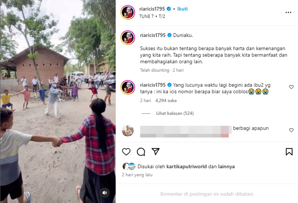 Ria Ricis Dikira Nyaleg Instagram