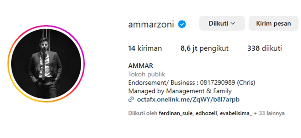Alasan Ammar Zoni Jual IG Instagram