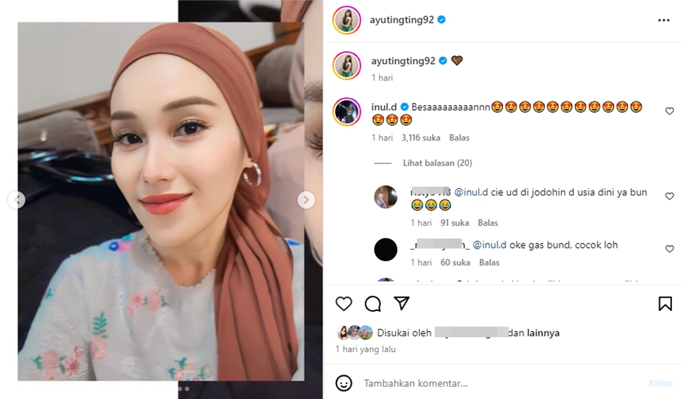 Inul Daratista Ingin Besanan Dengan Ayu Ting Ting Instagram