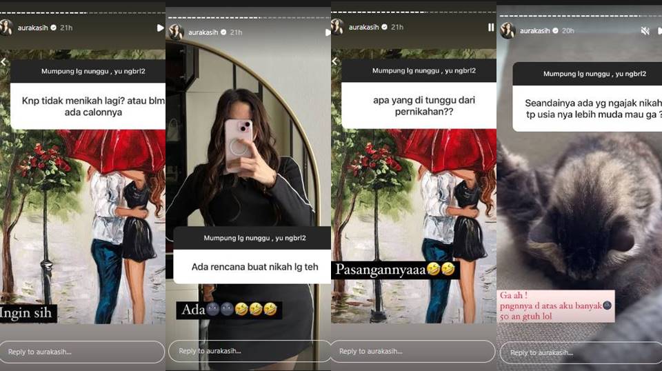 Aura Kasih ingin menikah lagi Instagram