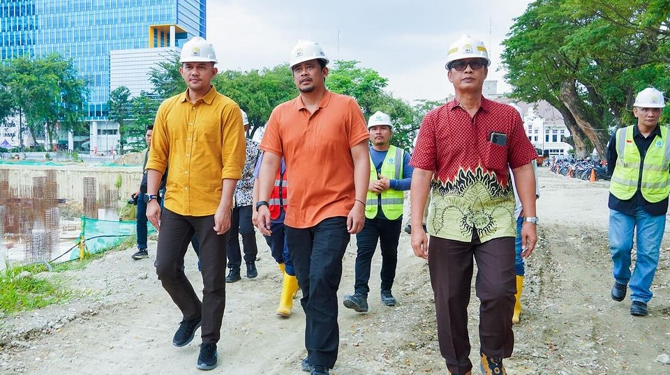 Bobby Nasution Percepat Revitalisasi Lapangan Merdeka Medan