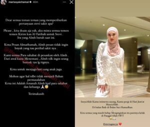 Marissya Icha Ogah Bongkar Penyakit Almarhumah Stevie Agnecya