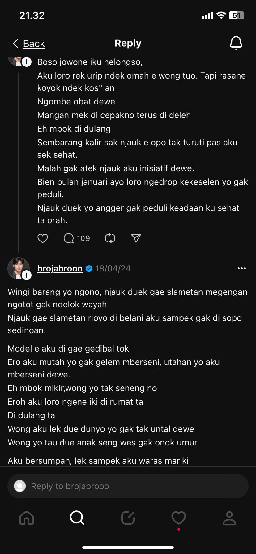 Curhatan Bro Jabro sebelum Meninggal Viral