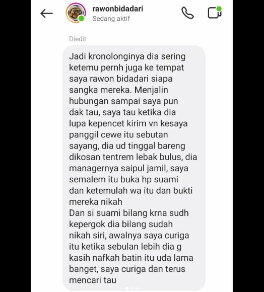 Manajer Saipul Jamil Dituding Pelakor