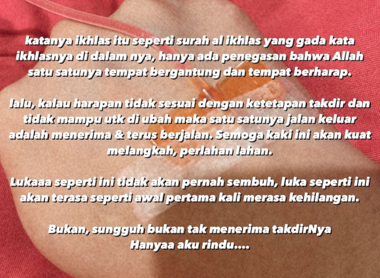 Ungkapan Hati Fati Indraloka Istri Babe Cabita