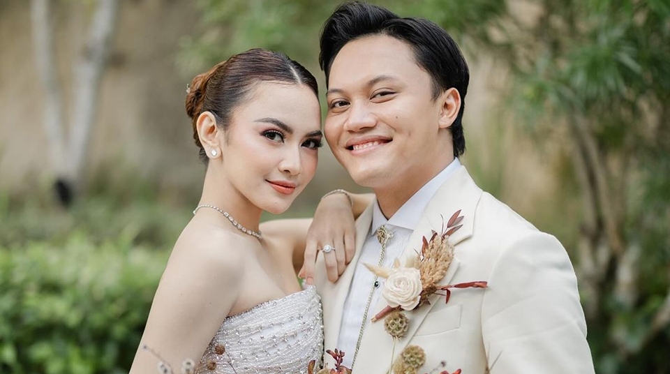 Potret Mahalini dan Rizky Febian saat menikah di Bali Instagram