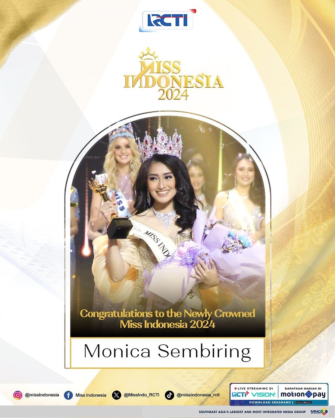 Monica Kezia asal Sumatera Utara jadi Pemenang Miss Indonesia 2024