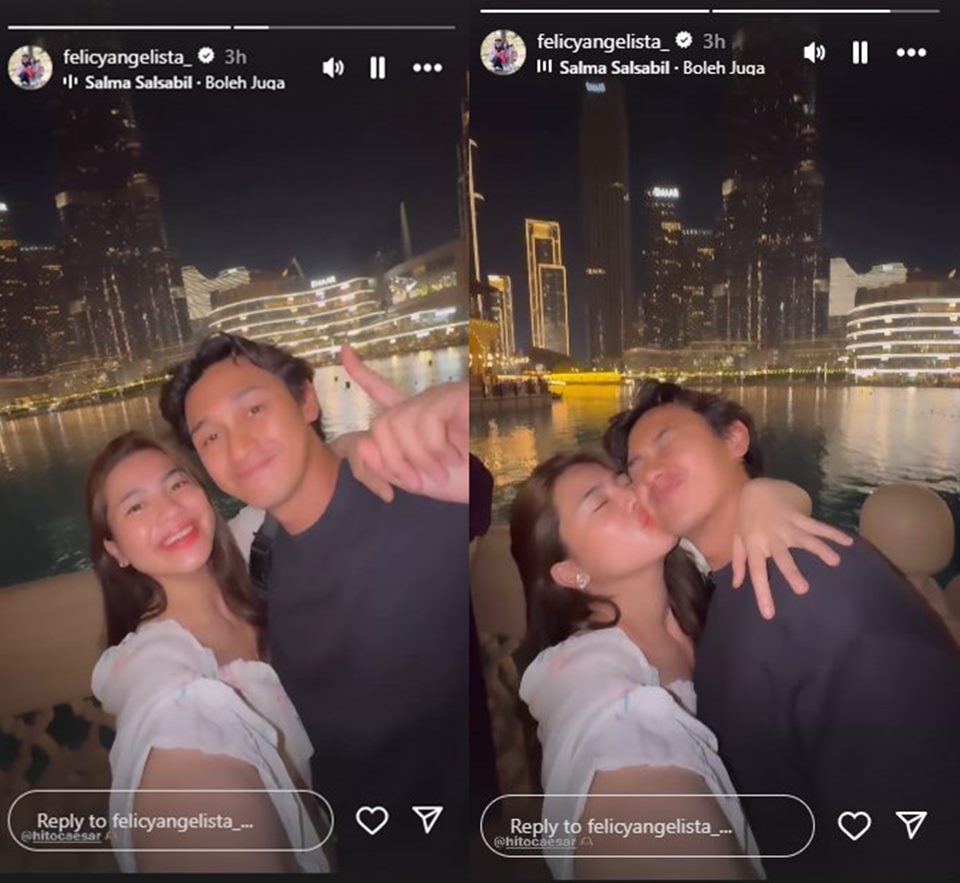 Caesar Hito dan Felicya Angelista instagram