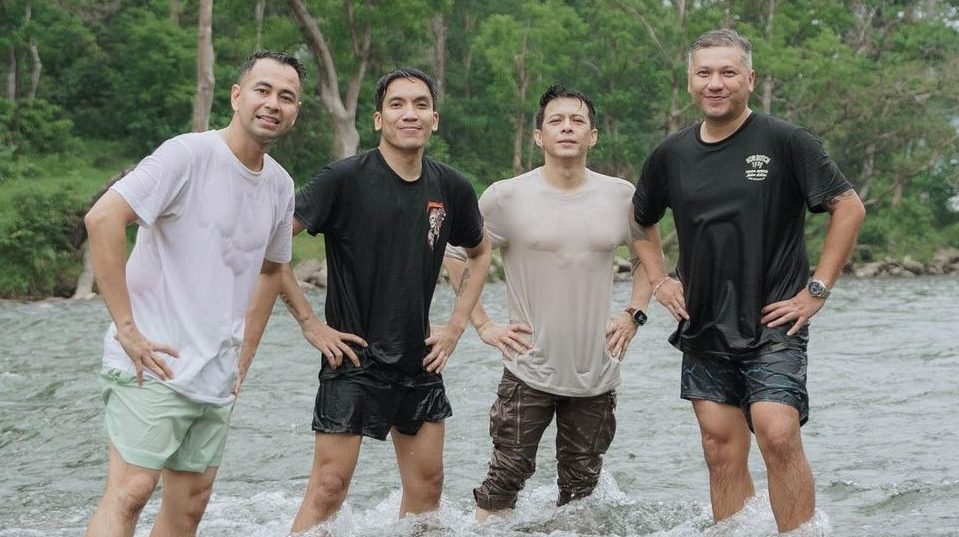 Raffi Ahmad bersama Desta Gading Marten dan Ariel Noah di Sumatera Utara Instagram