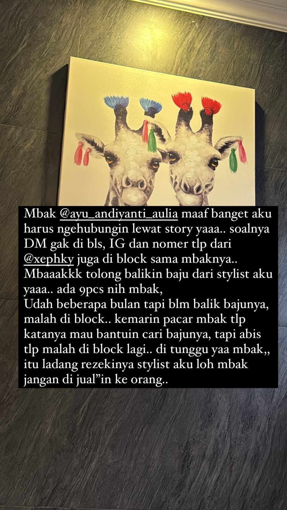 Siti Badriah Tagih Ayu Aulia Instagram