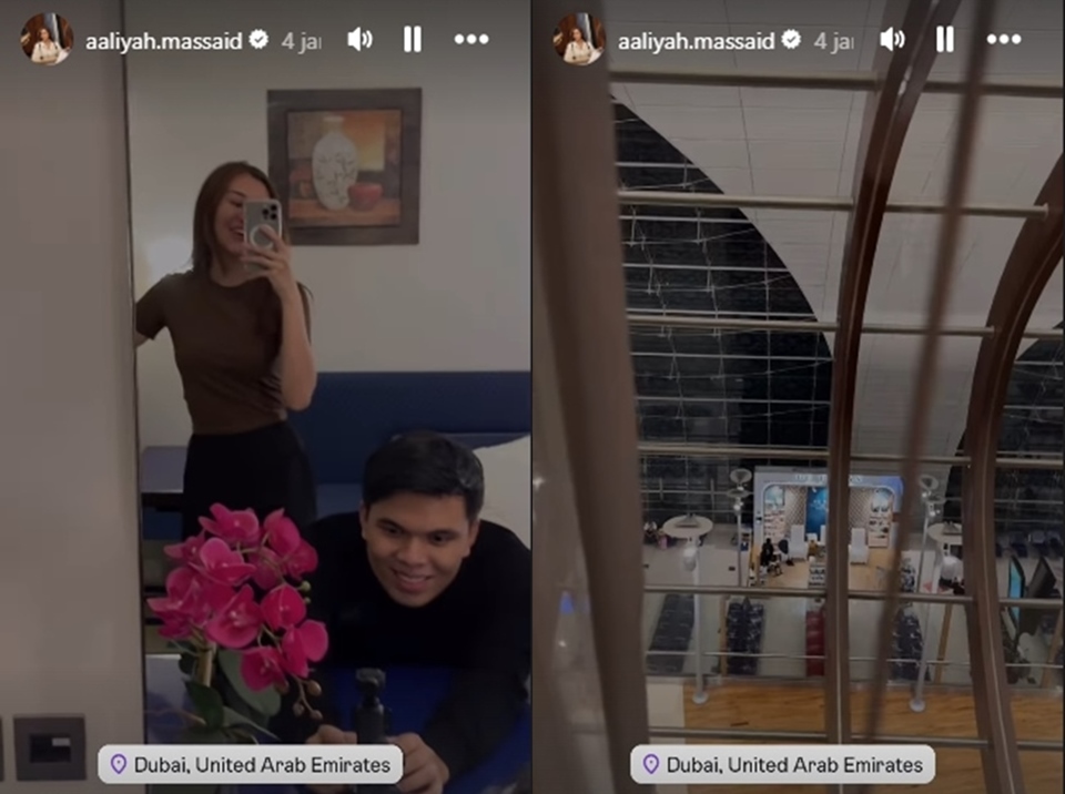 Aaliyah Massaid dan Thariq Halilintar Honeymoon Instagram Story