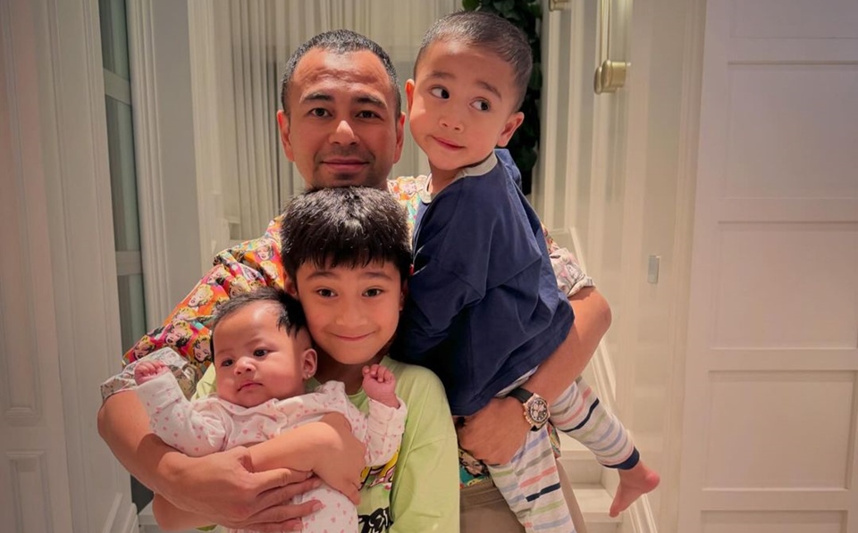 Raffi Ahmad Bareng Anak anaknya Instagram