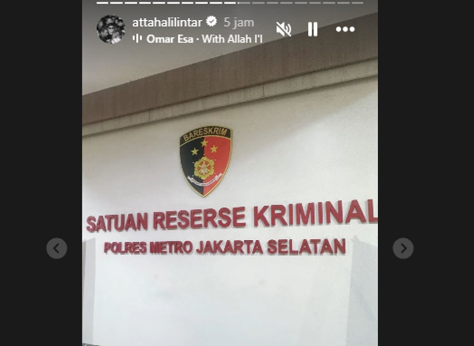 Atta Halilintar Lapor Polisi Instagram Story