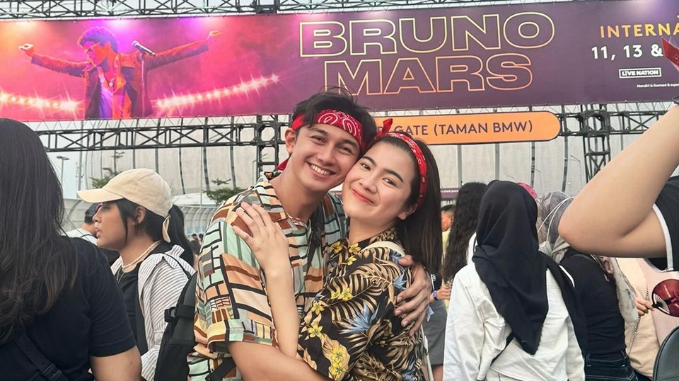 Felicya Angelista Immanuel Caesar Hito di Konser Bruno Mars Instagram