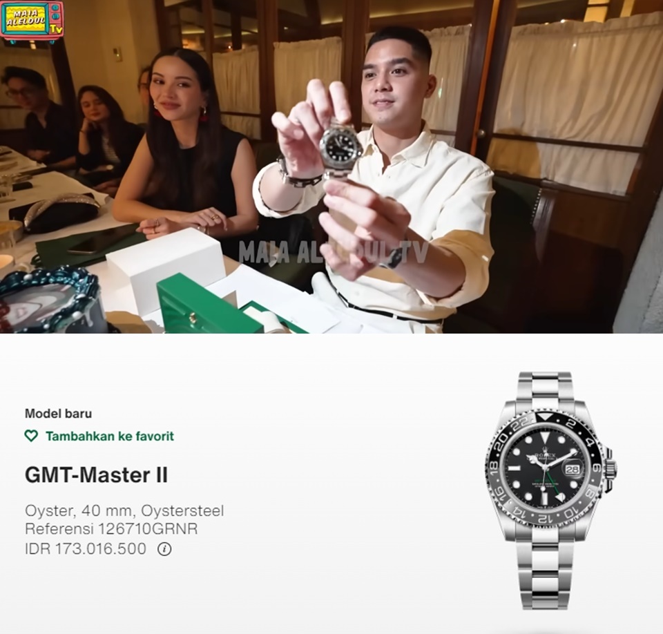 Al Ghazali Dapat Rolex dari Maia Estianty dan Irwan Mussry YouTube