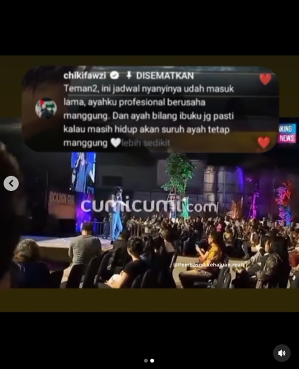 Komentar Chika Fawzi soal Penampilan Ikang Fawzi di acara Lintas Melawai