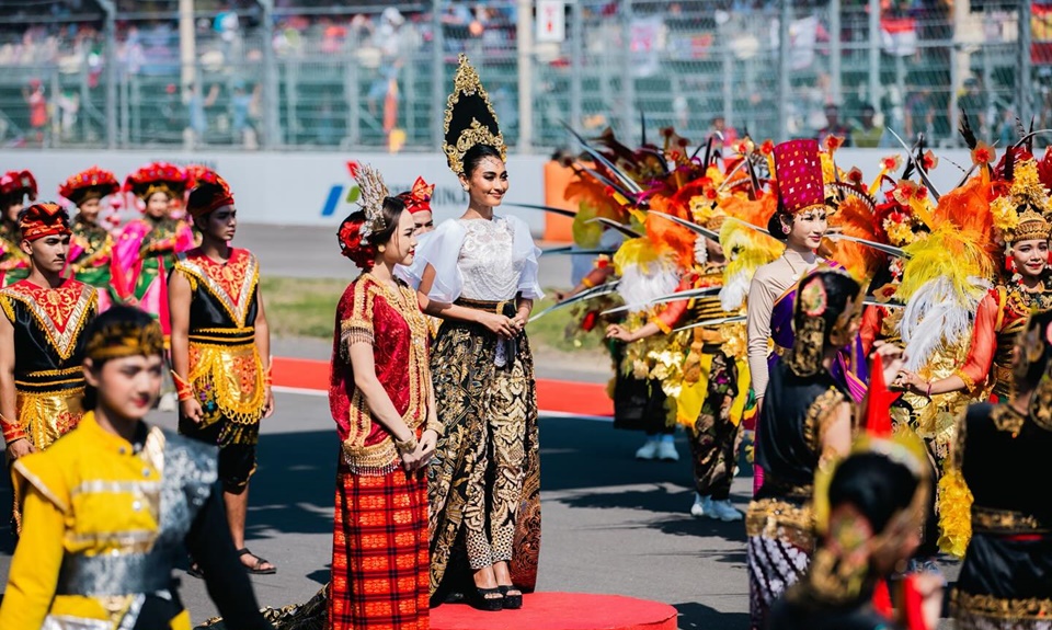 Novia Bachmid di Opening Ceremony MotoGP Mandalika Instagram